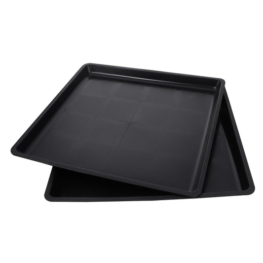 Ipetboom 2pcs Tray Dog Cage Pan Dog Crate Pans Suitcase Stand Replacement Pan Pet Black Boots 14.9 Inch Dog Crate Crates Crate Replacement Pan Bunny Coop Stainless Steel Metal (15 * 15 * 10in)