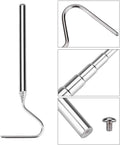 Asixxsix Reptile Catcher, Stainless Steel Reptile Capture Hook, Tough and for Moving Small Snakes Pet Shop Reptile Colle