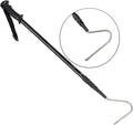 REPTI ZOO 57" Snake Catcher Professional Stainless Steel Retractable Snake Hook Reptile Catcher Stick Rattlesnake Grabbe