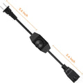 2Pcs Reptile Dimming Thermostat for Temperature Control, Dimmer Switches for Heating Pad & Heat Lamp, Reptile Knob Dimme
