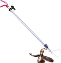 87'' Telescopic Snake Tongs, Aircraft-Grade Aluminum Alloy Reptile Grabber Rattle Snake Catcher Wide Jaw Handling Tool w