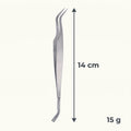 2 Pcs Stainless Steel Tick Tweezers Dual Tipped Tick Remover Tool First Aid Tweezers Tick Killer Tweezer for Human Dogs Cats Tick Remover Tools