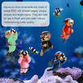2-Pack Tank Decorations, Cute Little Diver, Aquarium Decoration Accessories Ornaments with Float Ball, Playmate for Tank