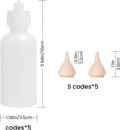 Pack of 5 Pet Feeding Bottle, Reusable Nursing Bottles Kits with Silicone Nipple, Replacement Original Feeding Bottle fo
