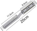 2Pcs Razor Comb for Dogs Cats with Extra Blades Double Sides Pet Razor Comb Trimming & Grooming Hair Cutter Comb Trimmer
