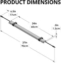 HappyBird Lightning (A Divison of M&M Cage) 24" LED linkable Light bar Without Power Source for Multiple Bird Breeder Cages, Full Spectrum LED. Will NOT Run ON ITS OWN (Single)