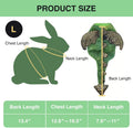 Rabbit Harness Leash Set, Halloween Rabbit Costume Adjustable Small Animal Dinosaur Leash Harness for Rabbits (Large