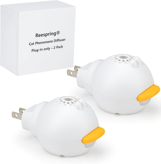 Reespring Cat Pheromone Diffuser Plug in only - Does not Include Cat Pheromone Refill- 2 Pack