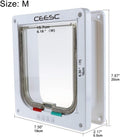 CEESC Medium Cat Door for Pets up to 15.43 lbs, Weatherproof