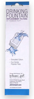 Pioneer Pet T-Shaped Suction Cup Water Filter – 3 Pack - Fits Mini Vortex and Swan Pet Drinking Fountain - (3091)