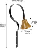 QWORK Shopkeepers Bell, 2 Pack Wall Mounted Clear Melodious Doorbell, 1.6" Diameter, Metal Doorbell Dog Training Bell, Customer Coming Doorbell, Anti Theft Doorbell for Service Alert, Pet Training