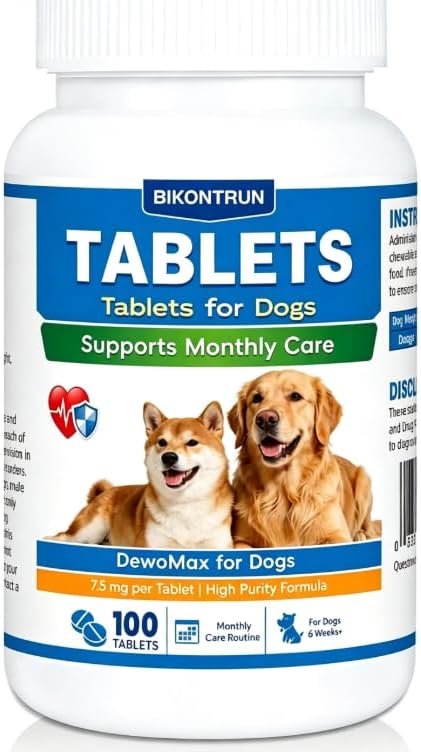 lverm for Dogs, High-Purity Digestive Health Support, Supports Canine Heart Wellness & Cardiovascular Balance, 7.5 mg pe