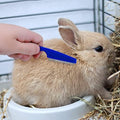 Patelai 4 Pcs Bunny Grooming Kit Bunny Brush Rabbit Nail Clipper, Blue