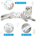 4 Pieces Cat Recovery Suits Body Wraps Breathable Kittens Recovery Clothes for Cats Small Dogs Abdominal Weaning(Banana,