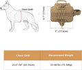 EXCELLENT ELITE SPANKER Nylon Dog Backpack with 2 Side Pockets for Hiking