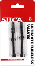 SILCA Ultimate Tubeless Valves – Aluminum High Flow Tubeless Presta Valve Stems – Insert Compatible Bicycle Tubeless Val