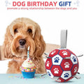 Diman Dog Balls,6 Inch Balls for Dogs with Straps, Dog Soccer Ball
