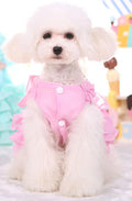Fashion Sweet Puppy Dog Chiffon Princess Dress for EXTRAL Small and Small Dog Pink M