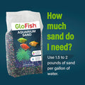GloFish Aquarium Sand, Black with Fluorescent Accents, 5 lbs