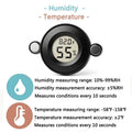 2PCS Magnetic Jumping Spider Enclosure Temperature and Humidity Monitor Digital Thermometer and Humidity Gauge for Repti
