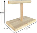 LINSHRY Bird Training Stand, Portable Tabletop Bird Perch Spin Training Perch for Parakeets Conures Lovebirds or Cockati