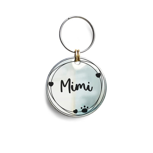 Cat Dog ID Tags Personalized 9 Corolla Styles Flower Wreath to Choose for Extra Small Pets Collar Accessories 316L Stainless Steel Engraved Custom on Both Side