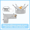 EAEDMY Guinea Pig Rat Ferret Hammock, Small Animal Corner Tunnel & Tubes & Bed for Hedgehog Piggy Chinchilla Hideout Toy