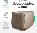 Molly Mutt Tan Dog Crate Cover, Non-Toxic & 100% Cotton, 24"x18"x21"