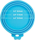 Yobbai 6 packs Pet Food Can Lids, Food Safe BPA-Free & Dishwasher Safe, Can Covers Most Standard Size Dog and Cat Can Tops