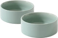 Havniva Cat Bowls Water Bowl Set of Two, 5.1” Ceramic Cat Food and Water Bowl Whisker Friendly Pet Food Bowls for Indoor Cats, Wide Cat Water Dish Prevent Whisker Fatigue Non Slip Cat Feeder