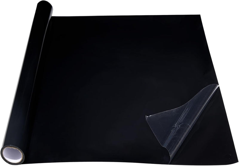 Black Aquarium Background, Static Cling Fish Tank Background 23.6 x 78.7 In