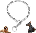 Chain Choke Collar for Dogs, Metal Slip Link Training Heavy Duty Dog Collar Martingale Puppy Collars for XXS XS Small Me