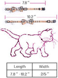 SuperBuddy Cat Collars Breakaway with Cute Bow Bell - 2 Pack Kitten Collar Plaid Cat Collar with Removable Bowtie Cat Collar for Cats Kittens…