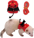 Small Animal Harness and Leash Set, Adjustable Escape-Proof Ferret Harness Vest for Adult Ferret, Meerkat, King Squirrel
