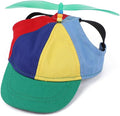 Propeller Pet Hats, Funny Helicopter Adjustment Green Hats for Dog