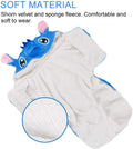 Gimilife Dog Hoodie, Blue, 2XL (70+ LB), Velvet, Cartoon Costume for Small Medium Large Dogs and Cats, Halloween Christmas Winter