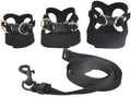 3 Pack Bearded Dragon Harness and Leash Set - Adjustable Soft Leather Vest with 6.89FT Retractable Lead, Escape-Proof Li