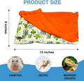 Bearded Dragon Hammock Sleeping Bag Set- Hanging Pet Bed with Pillow and Blanket Hideout Habitat with Soft Warm for Bear