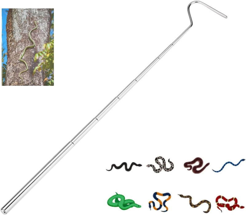 Small Snake Hook,Retractable Reptile Hook Snake Hook Reptile Capture Hook Sturdy Lizards Pet Supplies