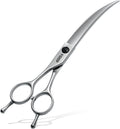 Professional Left Handed Curved Dog Grooming Scissors for Lefty Groomers 35° Arc Grooming Shears for Dogs Pet Cat Japane