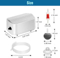 Quiet Aquarium Air Pump 3W Fish Tank Oxygen Aerator Pump with Air Stone Airline Tubing Check Valve Aquarium Bubbler for 