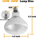 UVA UVB Sun Lamp High Intensity Self-Ballasted Heat Basking Lamp/Light/Bulb for Reptile and Amphibian (125W)