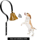 QWORK Shopkeepers Bell, 2 Pack Wall Mounted Clear Melodious Doorbell, 1.6" Diameter, Metal Doorbell Dog Training Bell, Customer Coming Doorbell, Anti Theft Doorbell for Service Alert, Pet Training