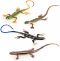 DONGKER 4 PCS Cat Lizard Toys,PVC Simulated Lizards Kitten Toys Bite Resistant for Kittens Adult Cats Over 6 Months Old 
