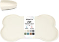 SMILOOL Waterproof Silicone Pet Food Mat with Raised Edge for Dog & Cat