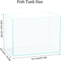 Vimvins 3 Gallon Glass Fish Tank, Easy to Maintain Small Aquarium for Betta/Goldfish/Snails/Shrimp and Aquatic Planting.