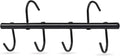 Tack Rack with Swivel Hooks,6 Hook Portable Bridle Hooks Tack Hangers for Horse Tack Holder Stall Barn and Fence(Black)