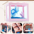 Small Betta Fish Tank, Stackable Mini Fish Tank Aquarium Tank Kit, 3/5 Gallon Rectangular Fish Bowl with Aquarium Gravel