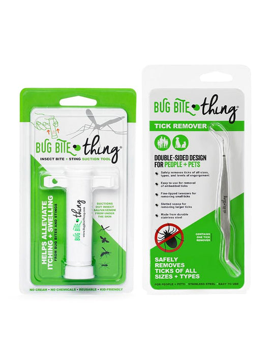 BUG BITE THING Suction Tool and Tick Remover Combo Pack