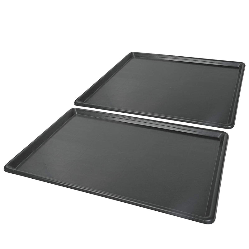 Confote 2 pcs 27 X 20.7 inch Replacement Tray for Dog Crate Pans Plastic Bottom For Pet Cages Crates Kennels Dogs Cat Rabbit Ferret Critter